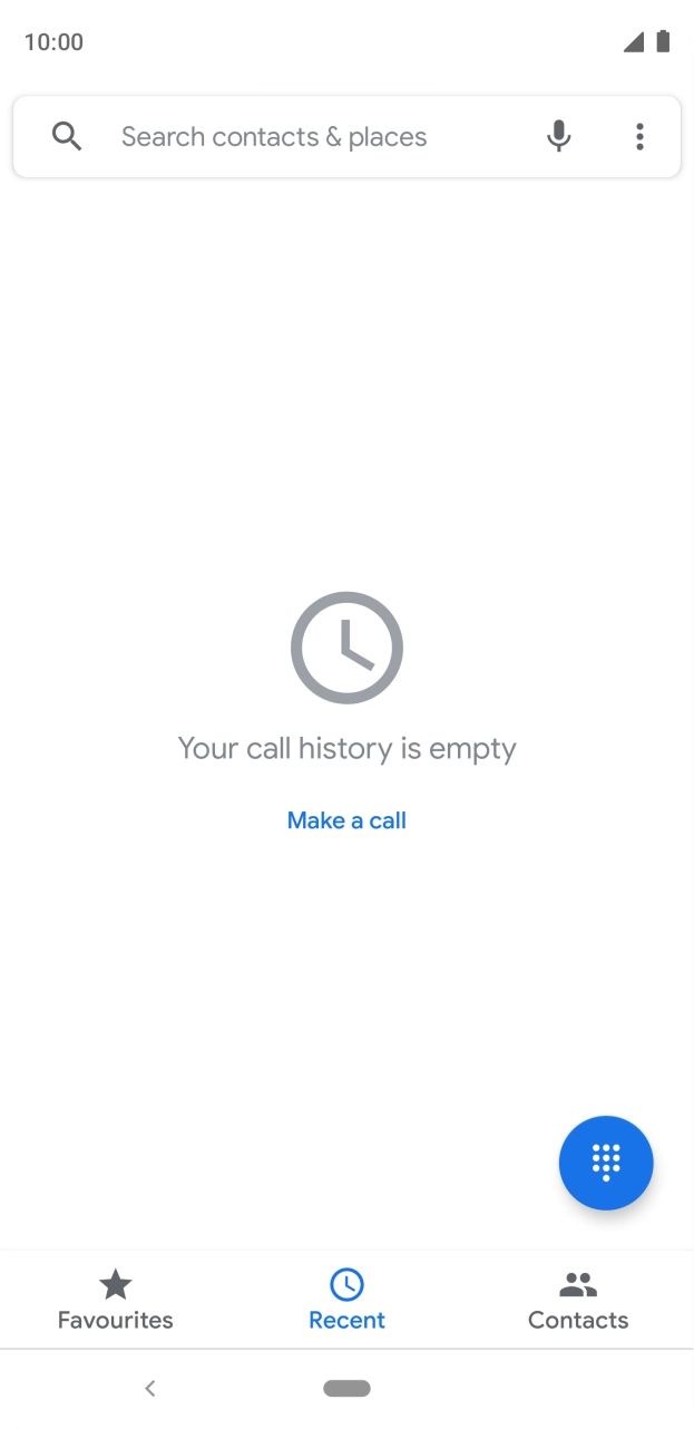 Press the menu icon.