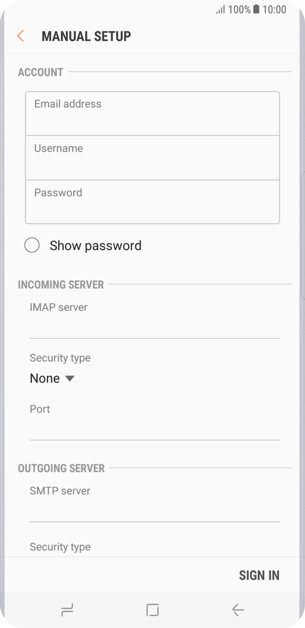 Press the field below 