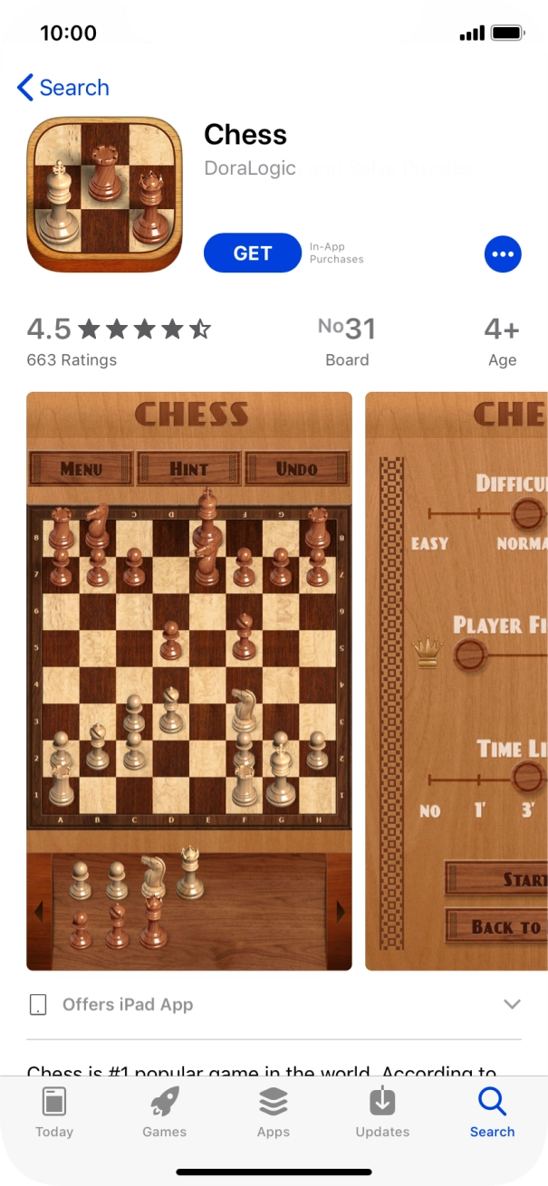 Press GET and follow the instructions on the screen to install the app.