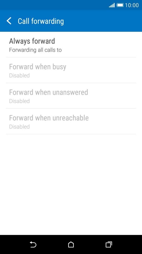 Press the Home key to return to the home screen.