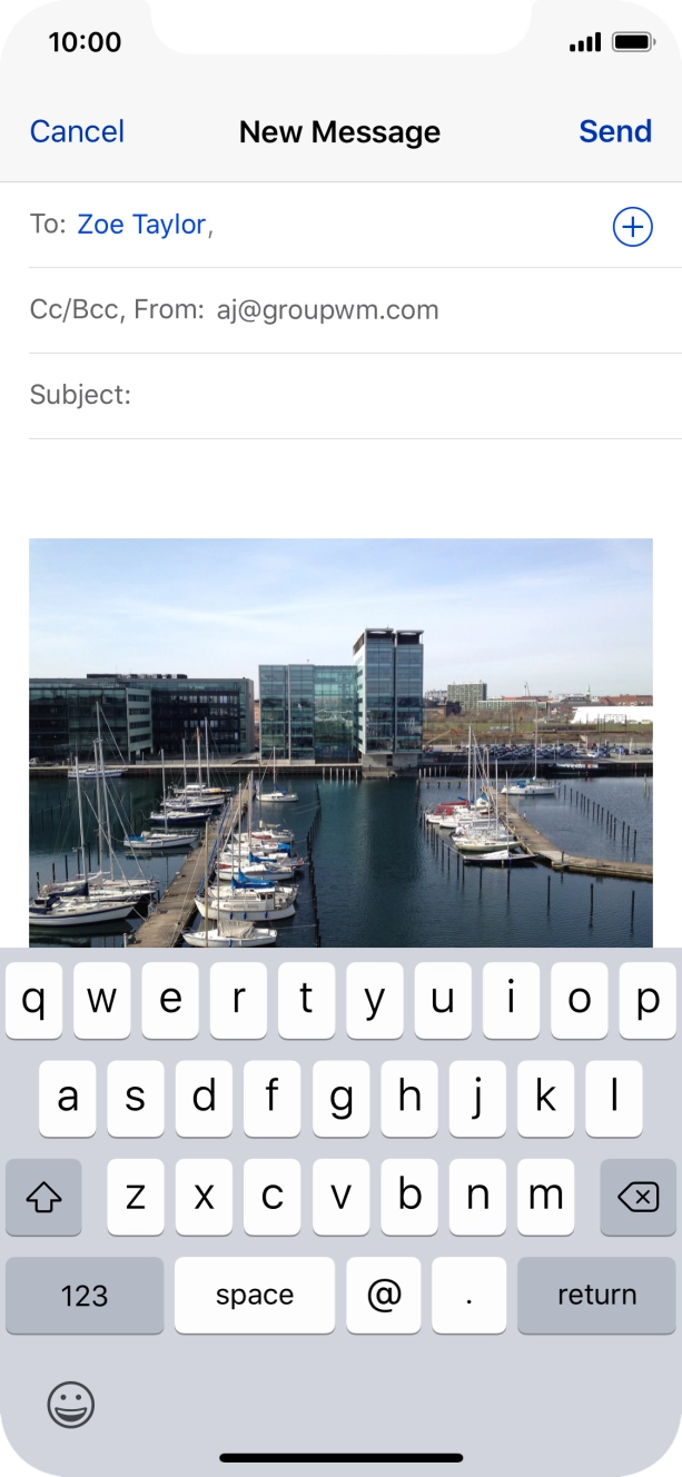 Press the field next to 