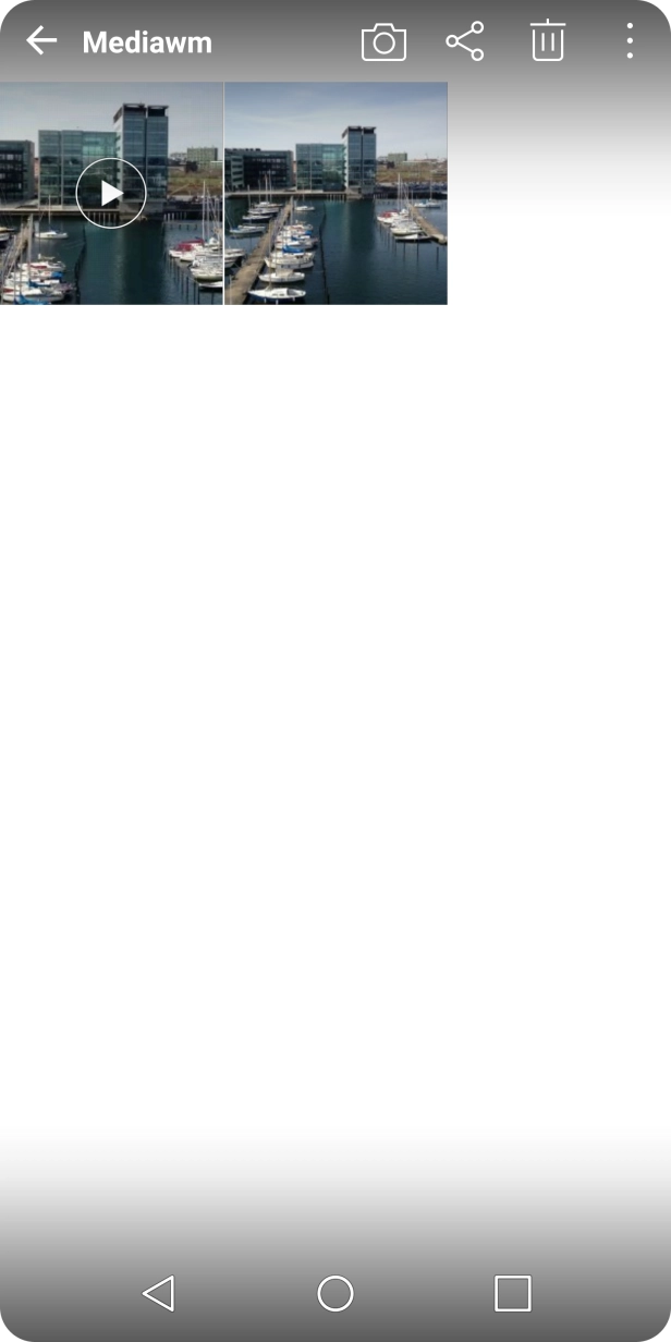 Press the required picture or video clip.