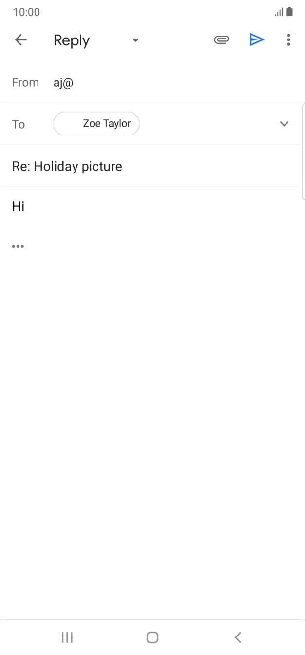Press the send icon.