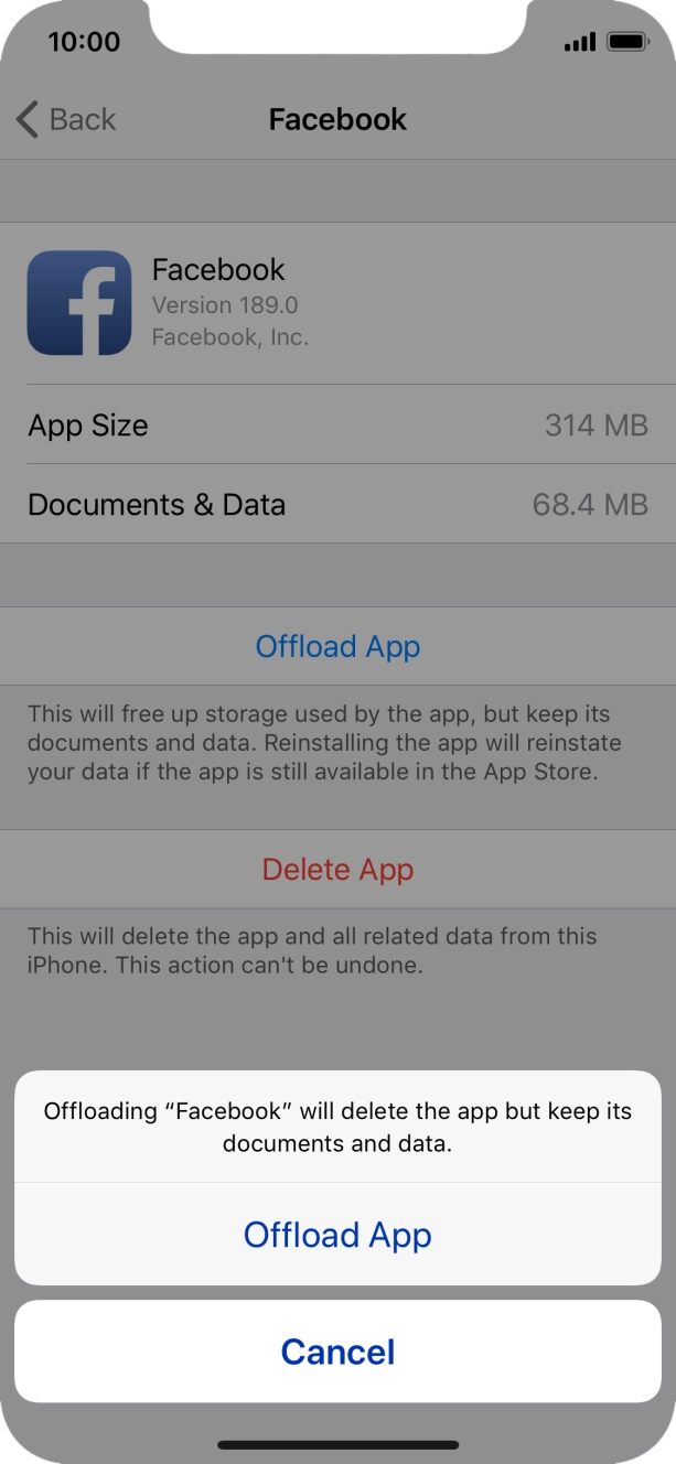 Press Offload App.