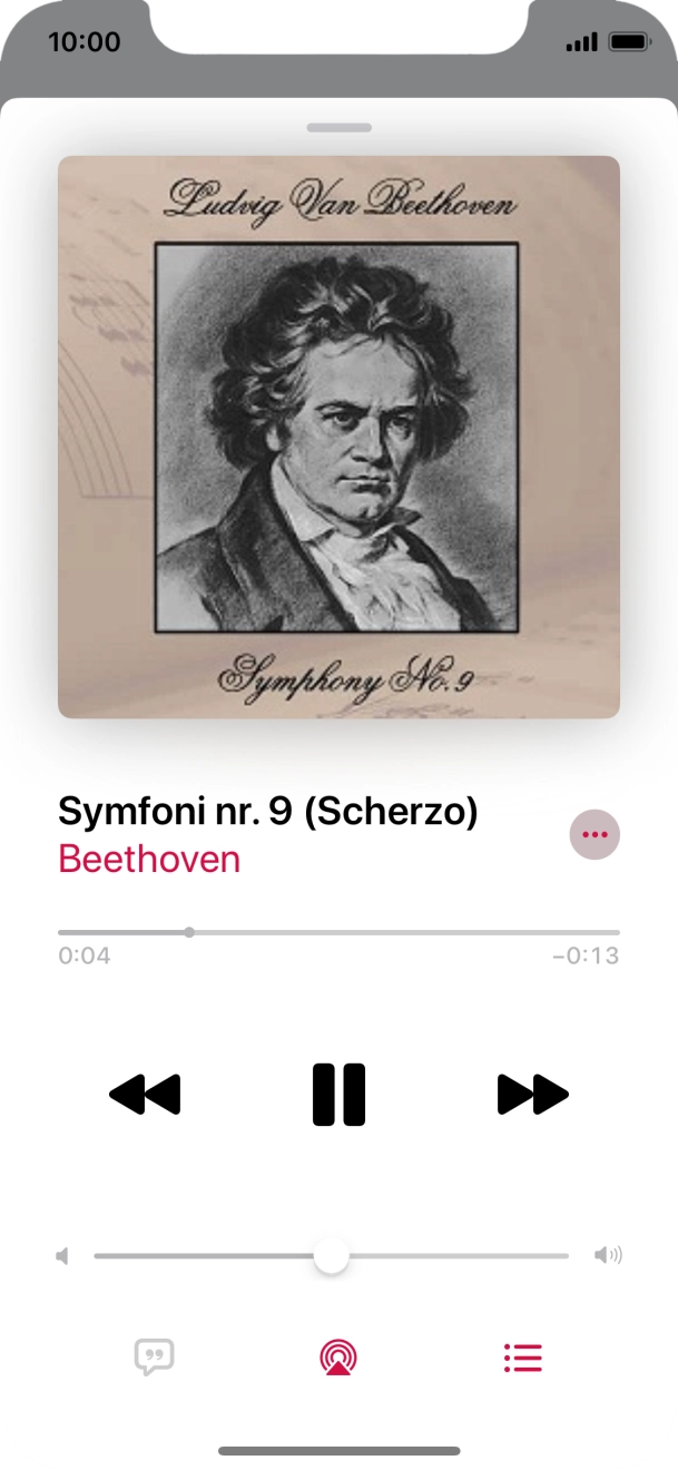 Press arrow right to go to the next audio file.