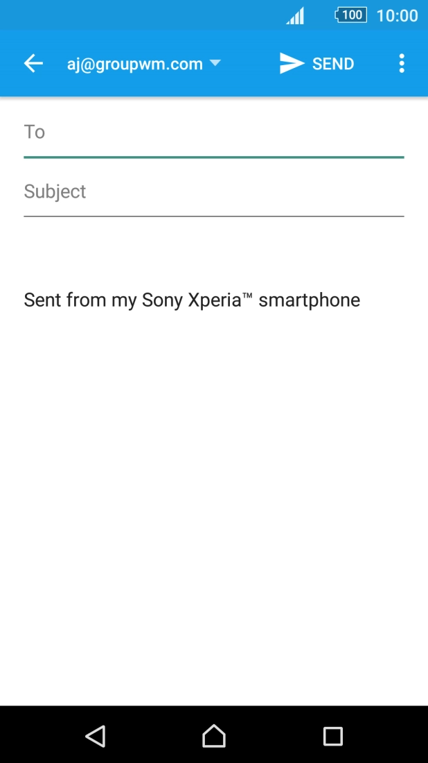 Press To and key in the first letters of the recipient's name.