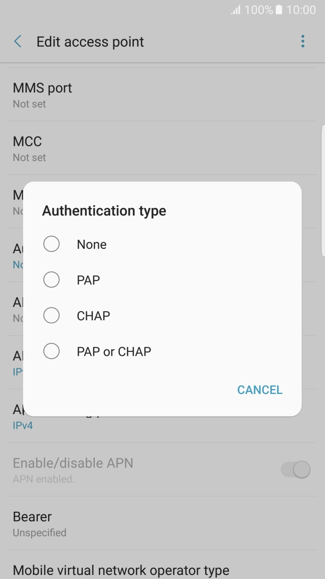 Press None. Press None.