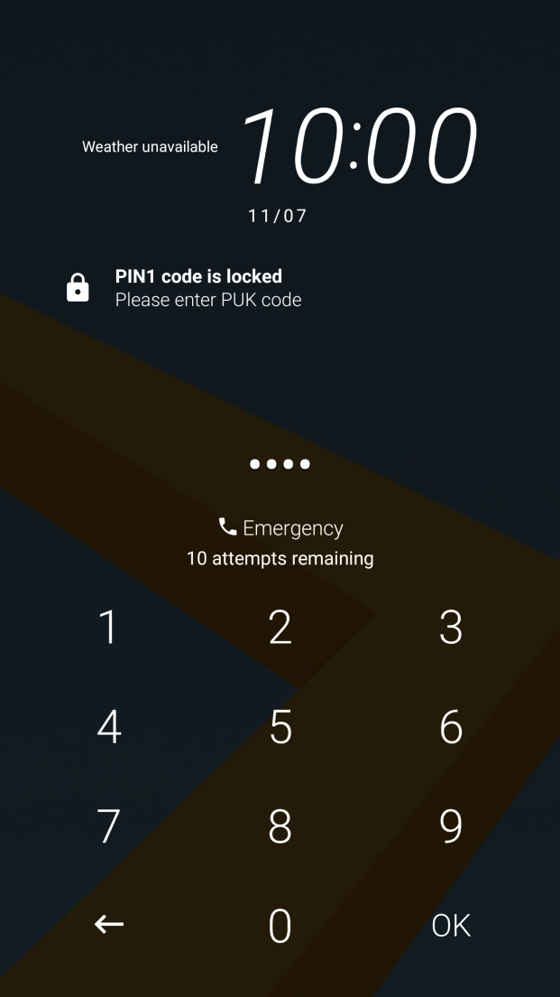 Key in the new PIN again and press OK.