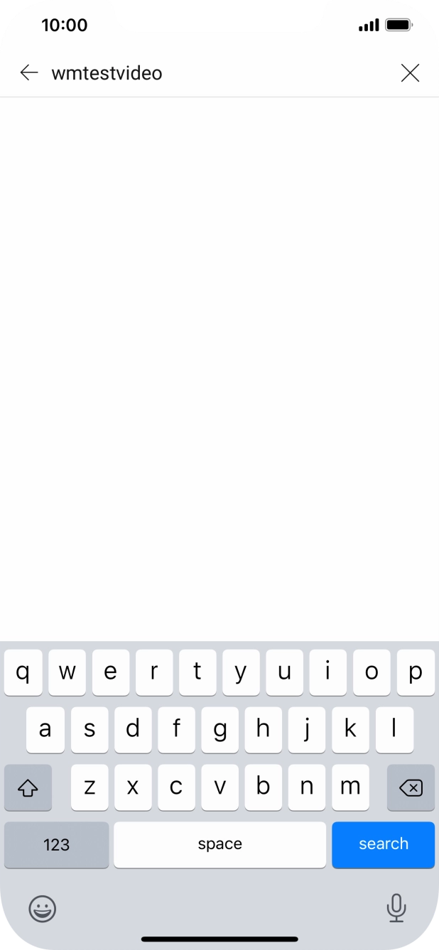 Key in the required search word and press search.