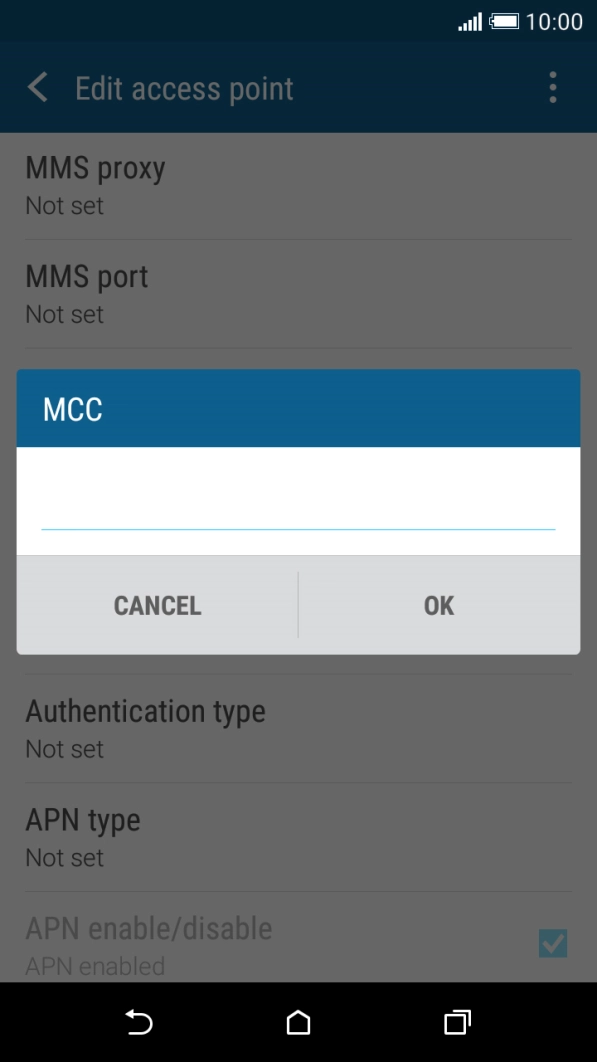 Key in 505 and press OK.