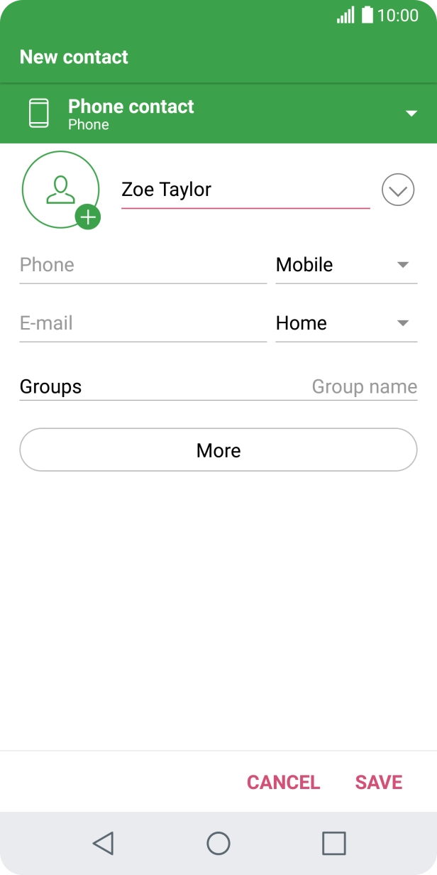 Press Phone and key in the required phone number.