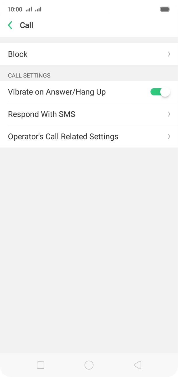 Press Operator's Call Related Settings.