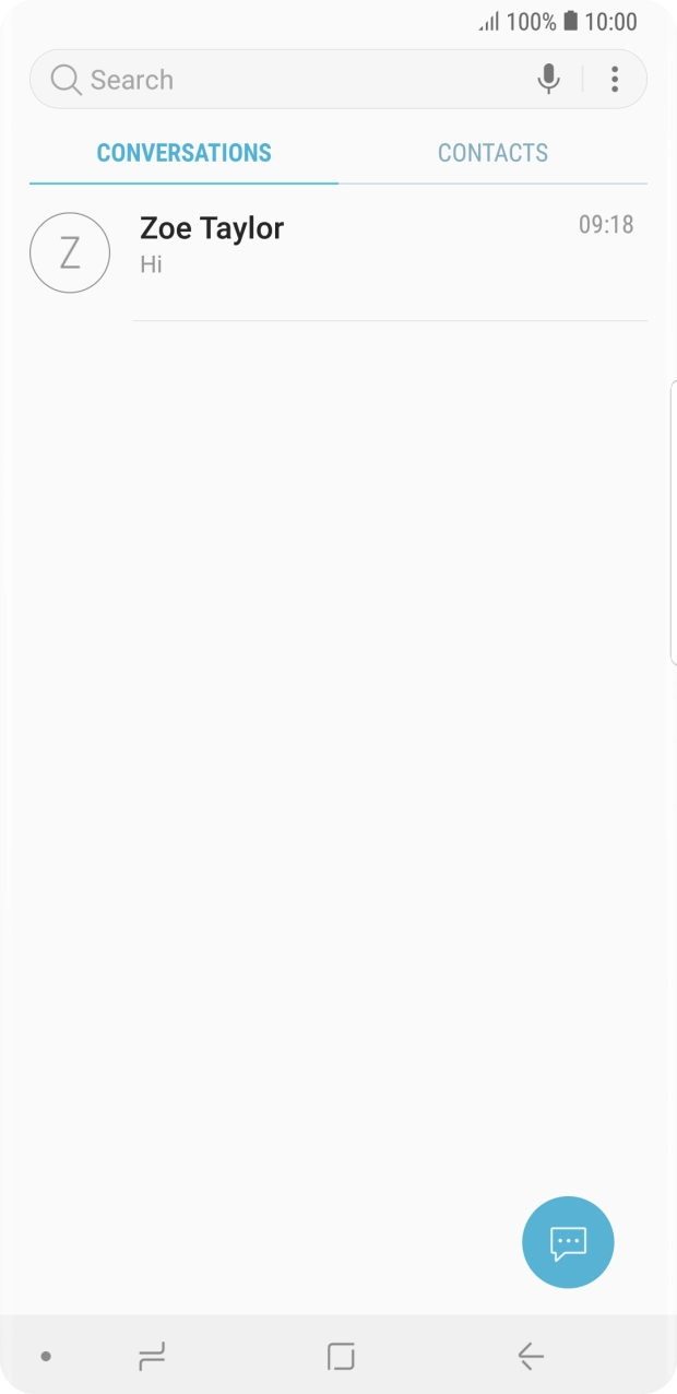 Press the menu icon.