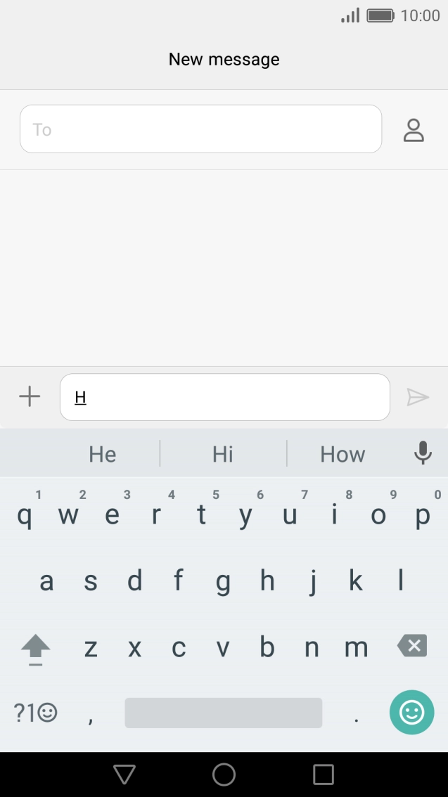 The word suggestions are displayed as you write.  Press the required word to insert it.