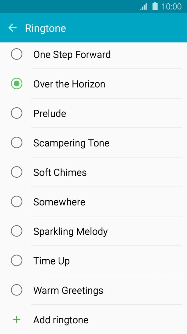 Press Add ringtone.