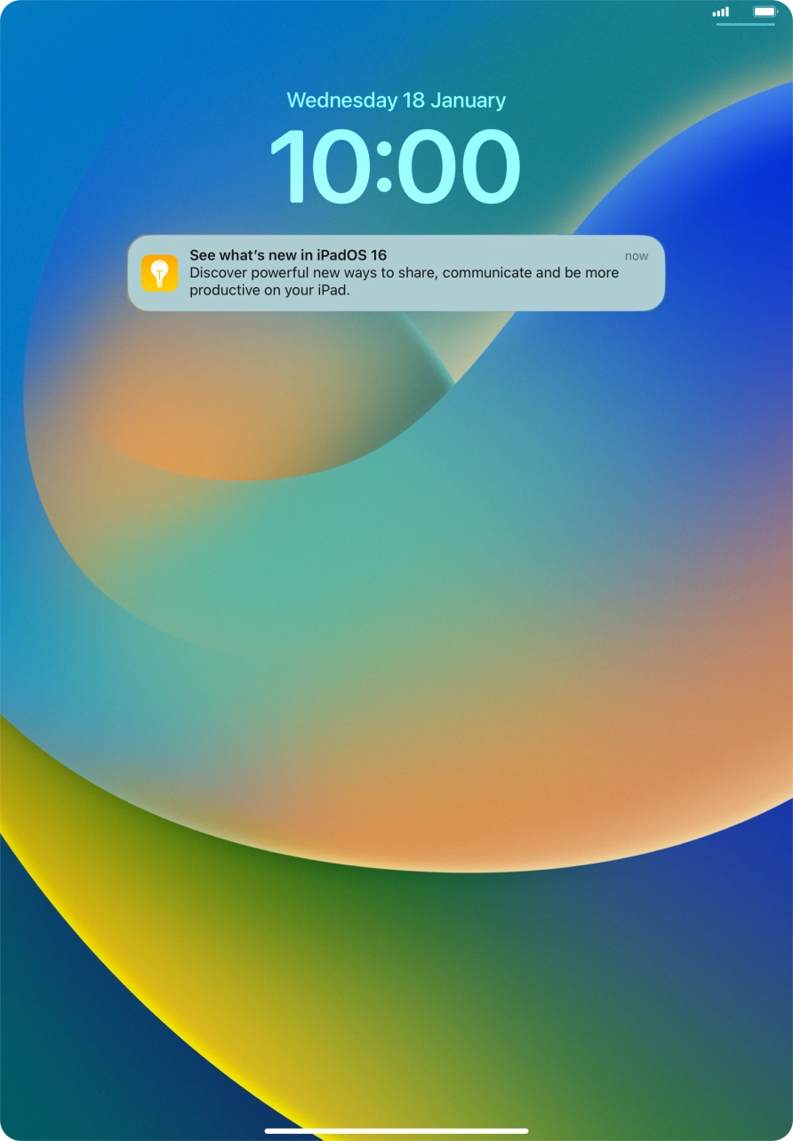 Press the required notification and follow the instructions on the screen to use the selected function.