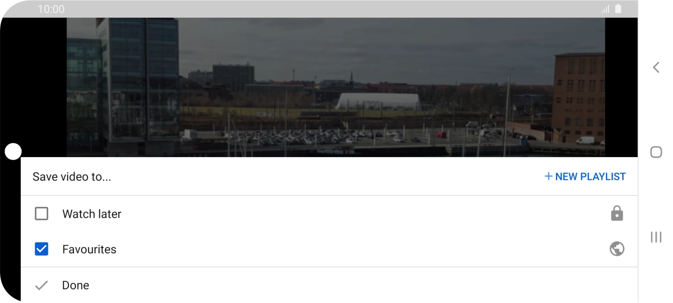 Press the required playlist.