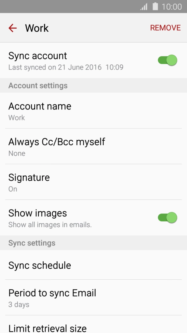 Press Sync schedule.