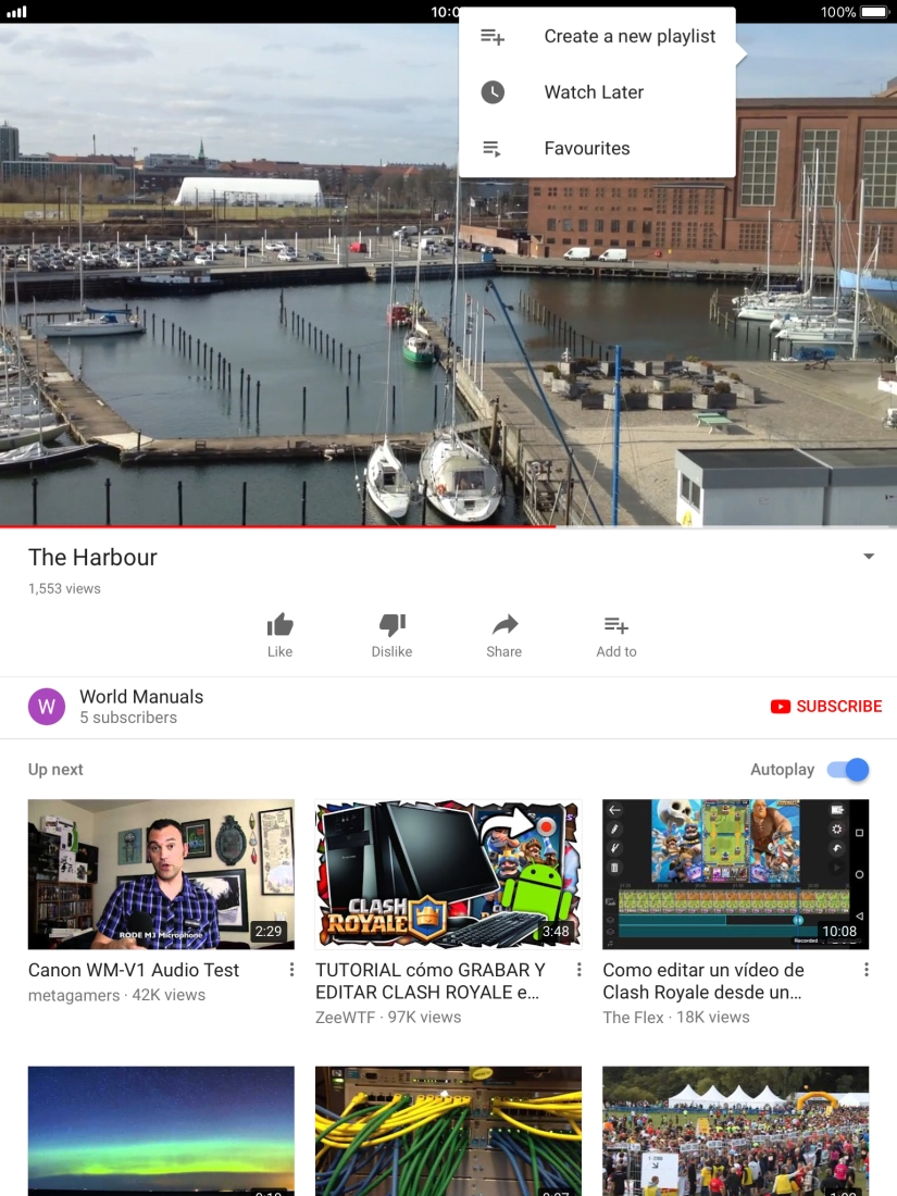 Press the required playlist.