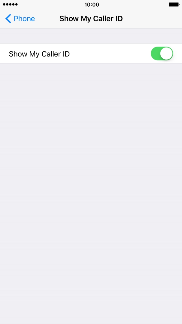 Press the indicator to turn the function on or off.