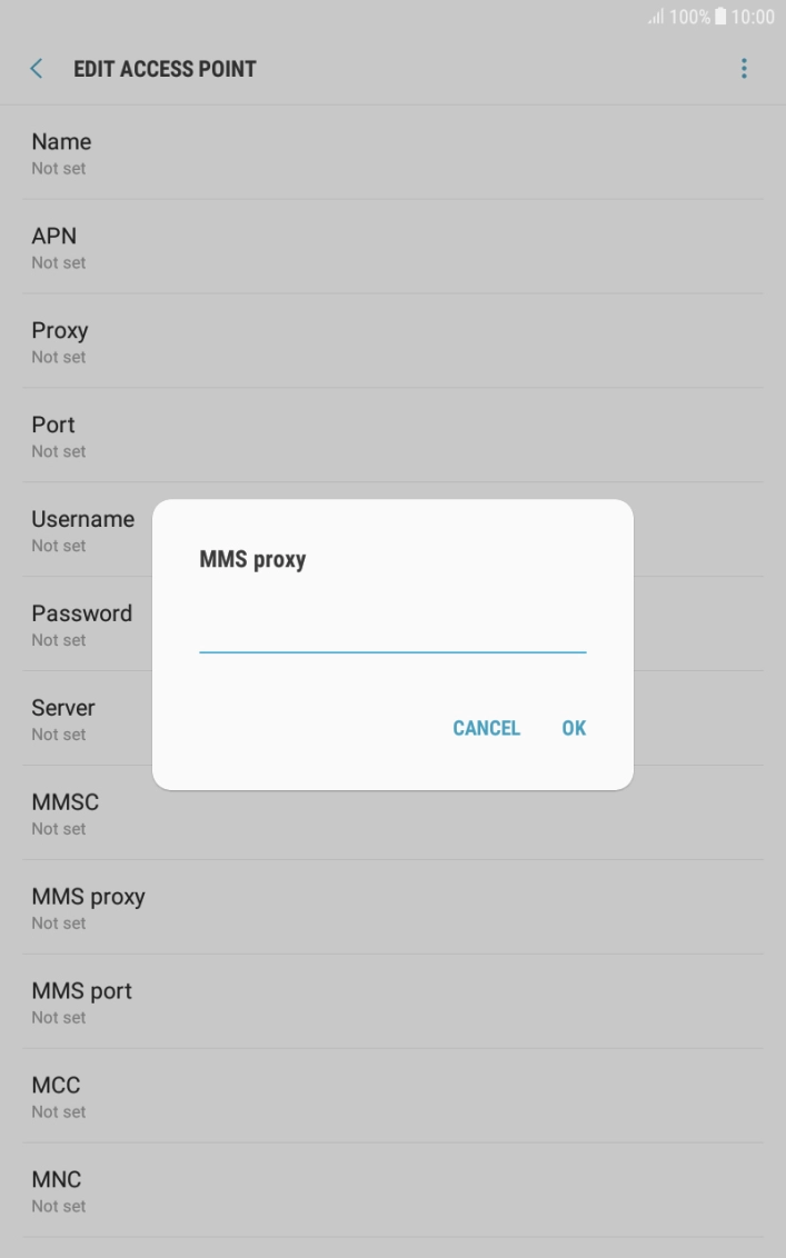 Key in 10.1.1.180 and press OK.