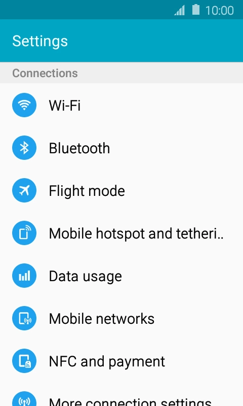 Press Mobile networks.