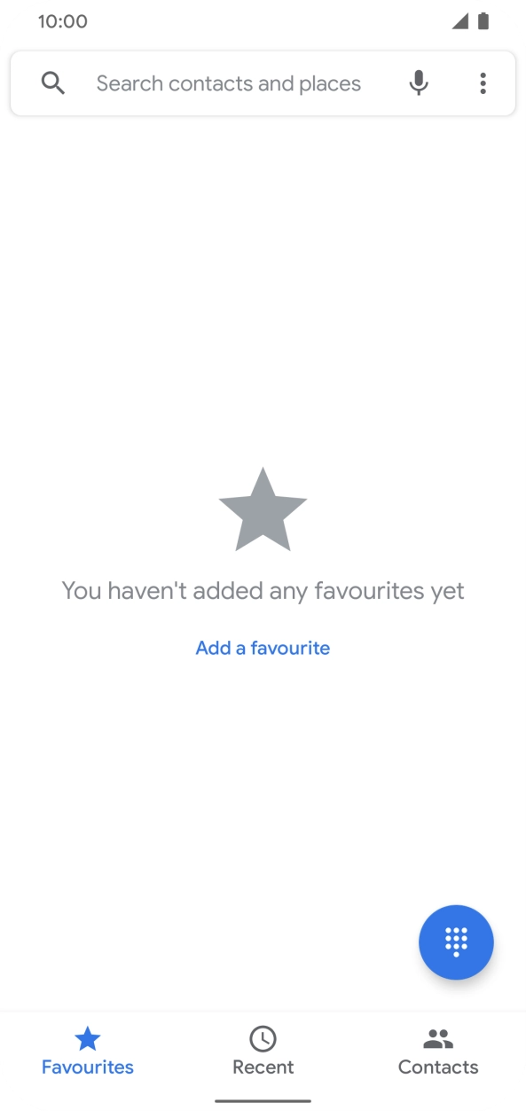 Press the menu icon.