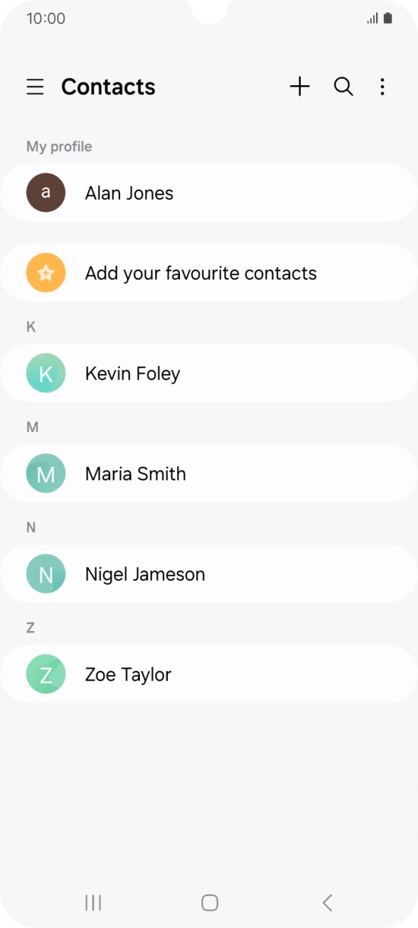 Slide your finger right starting from the left side of the screen.