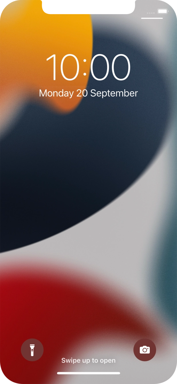 Slide your finger upwards starting from the bottom of the screen.