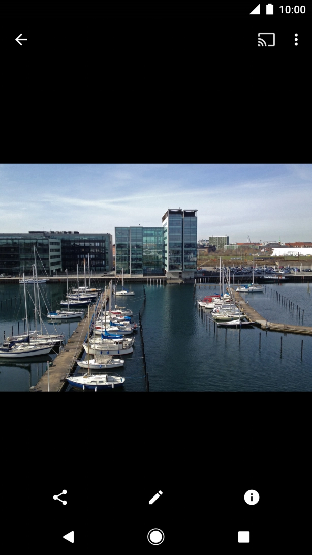 Press the share icon.