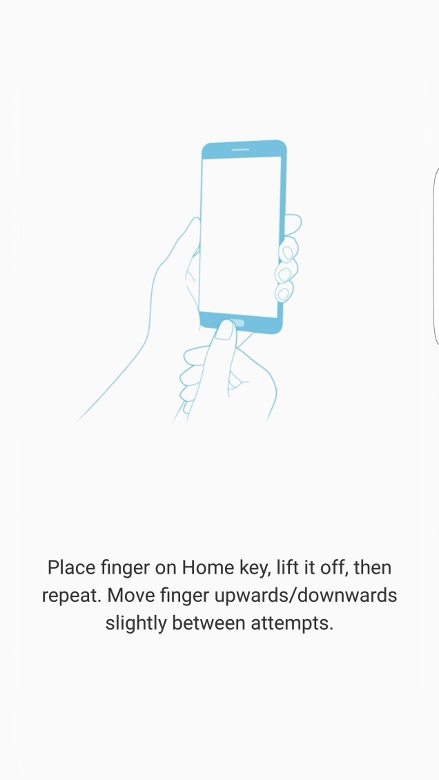 Follow the instructions on the screen to add your fingerprint.