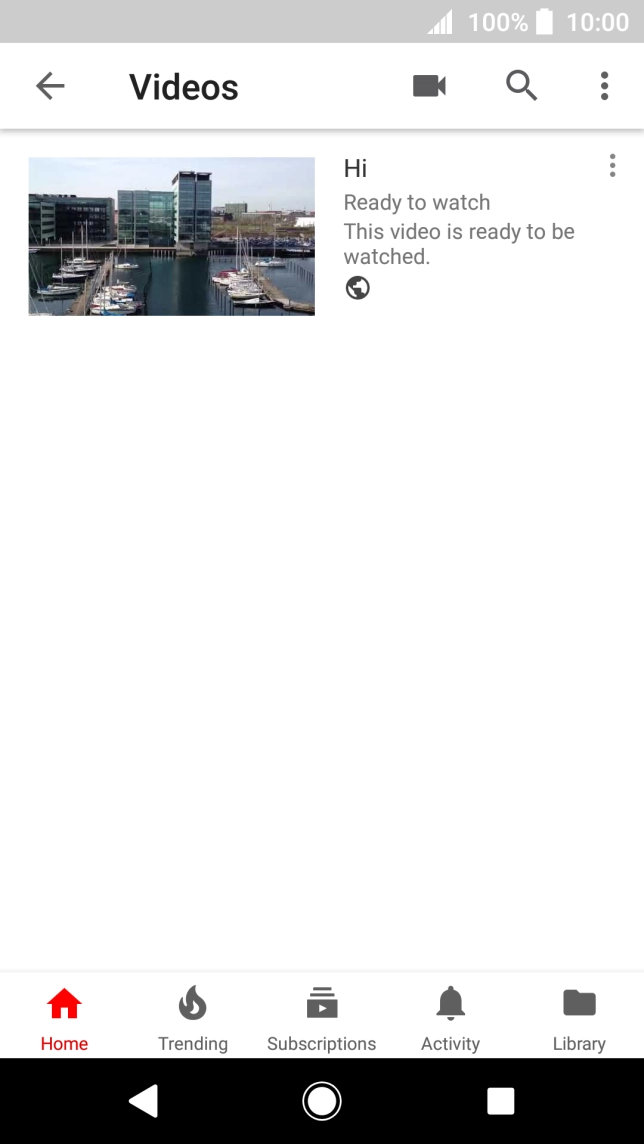 Press the search icon.