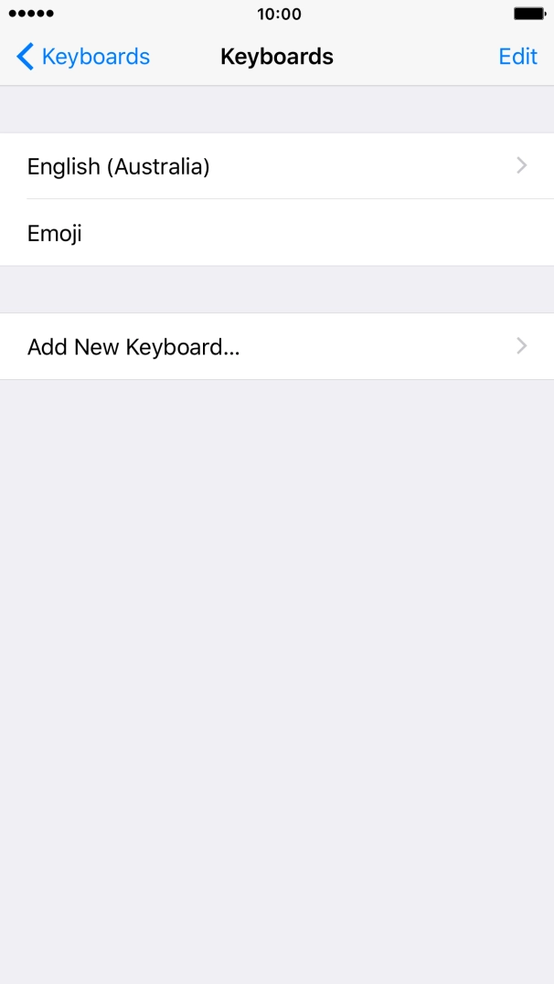 Press Add New Keyboard....