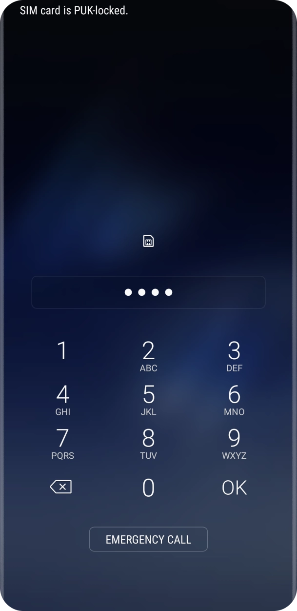 Key in the new PIN again and press OK.