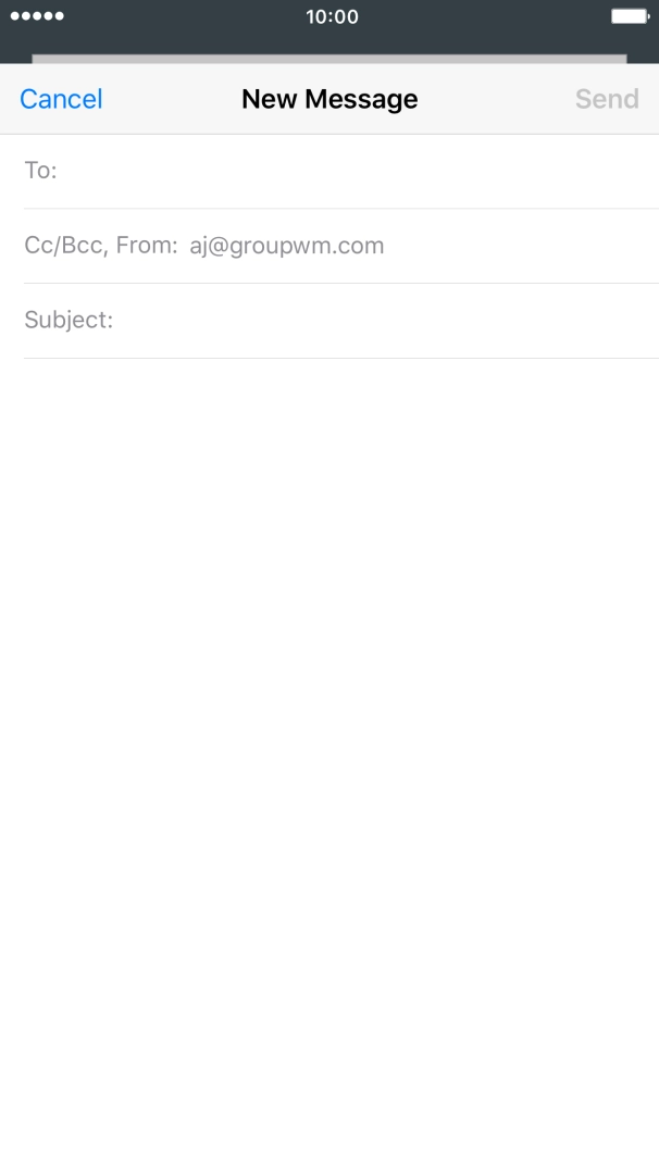 Press To and key in the first letters of the recipient's name.
