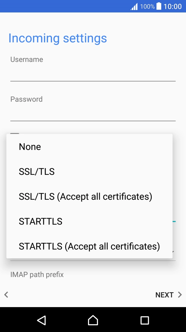 Press SSL/TLS to turn on the function.