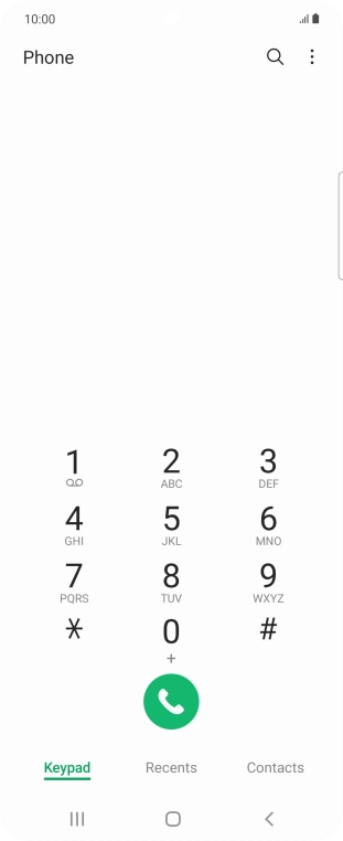 Press the menu icon. Press the menu icon.