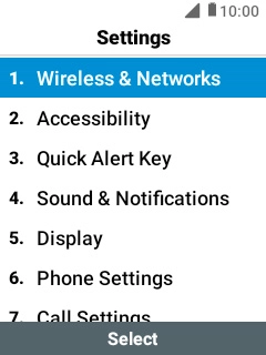 Select Wireless & Networks.