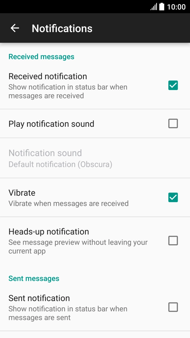 Press the Home key to return to the home screen.