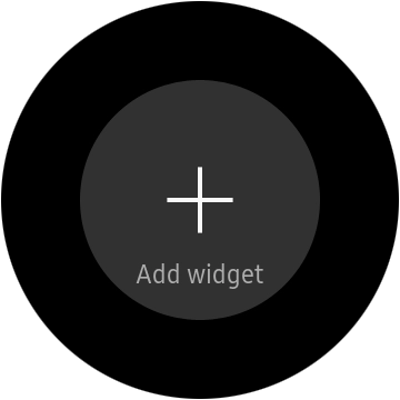 Press the add widget icon.