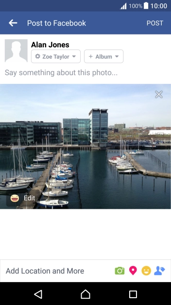 Press the text input field.