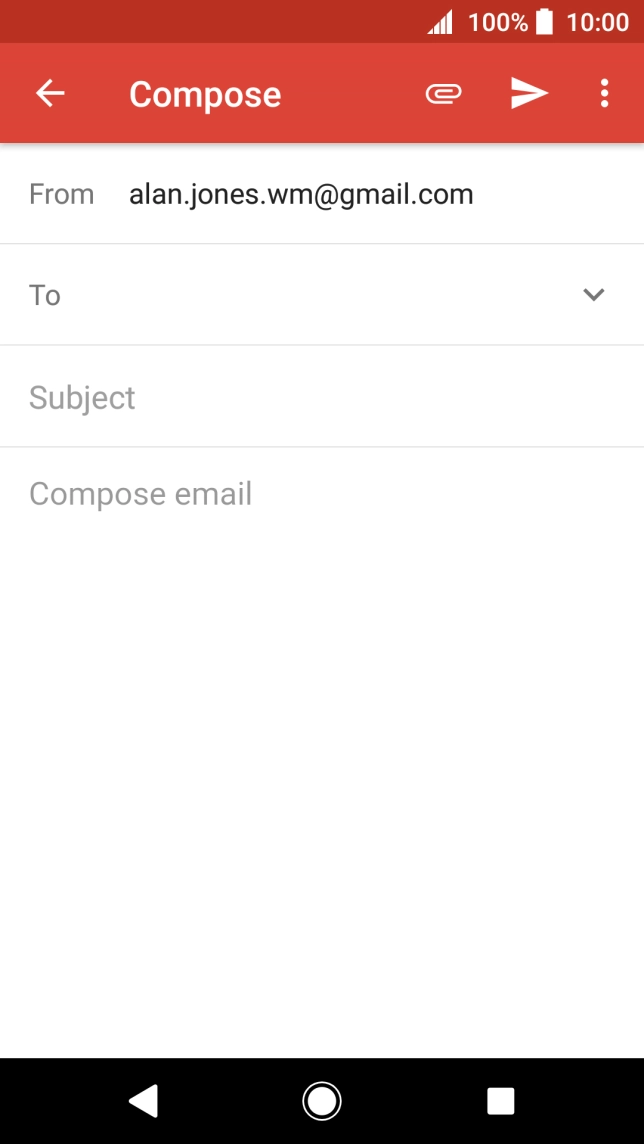 Press To and key in the first letters of the recipient's name.