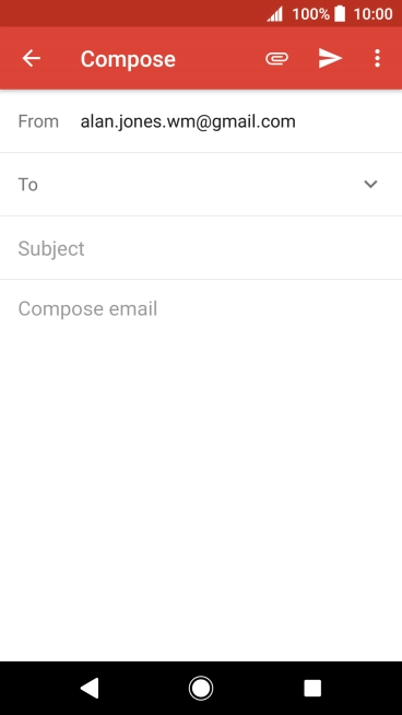 Press To and key in the first letters of the recipient's name.