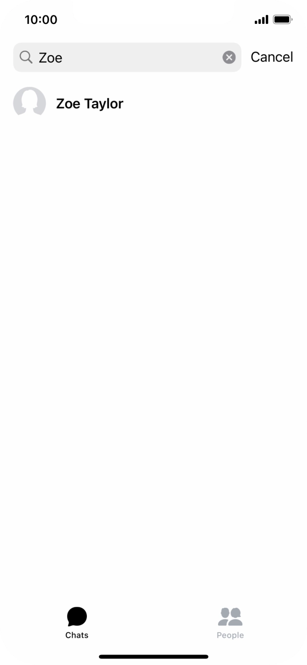 Press the required contact. Press the required contact.