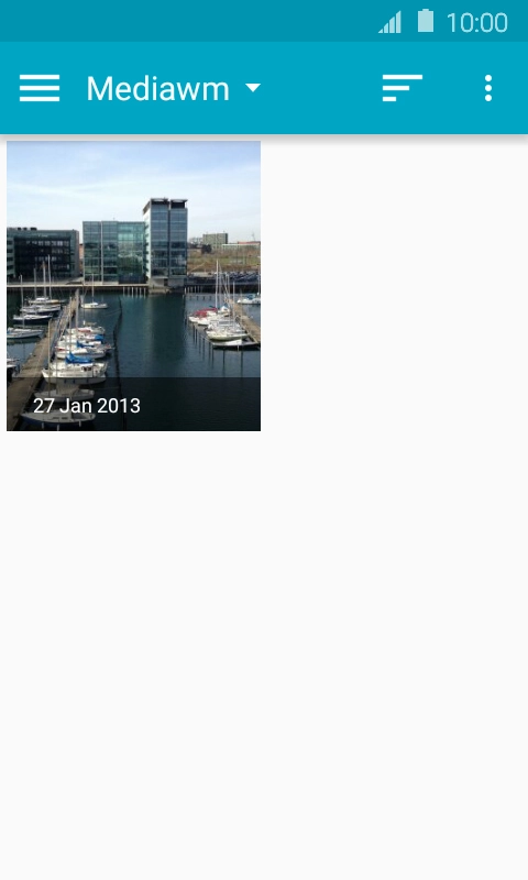 Go to the required folder and press the required picture.