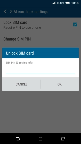 Key in your PIN and press OK. Key in your PIN and press OK.