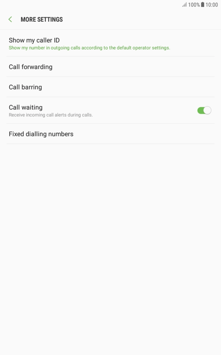 Press Call forwarding.