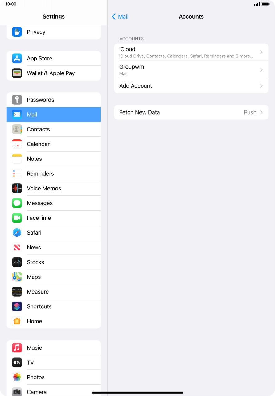 Press Fetch New Data.