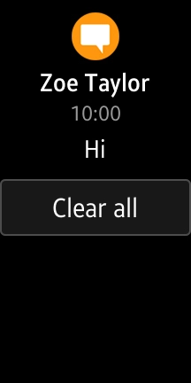 Press the required notification to open it.