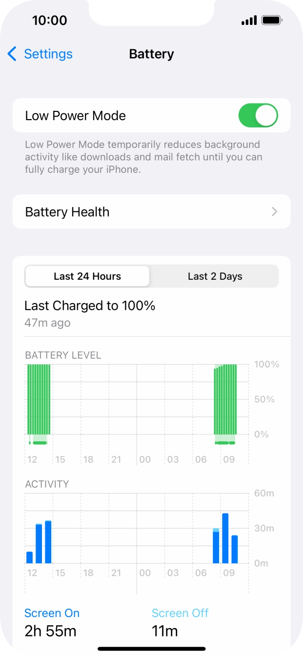 Slide your finger upwards starting from the bottom of the screen to return to the home screen.
